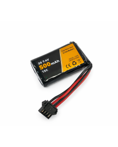 Volantex Li-Ion 7.4V (2s) 500mAh - JST SM 4-pin-kontakt