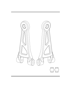 Front Upper Suspension Arms (Including Ball Head) P14217