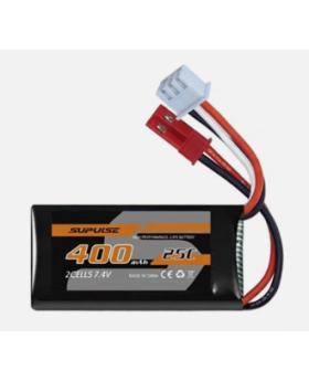 VOLANTEX Li-Po 7.4V 400mAh - JST 2-pin-kontakt