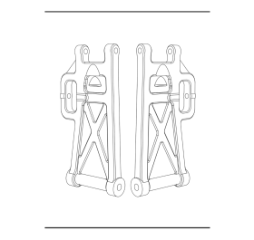 Rear Lower Suspension Arms P14257