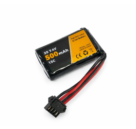 Volantex Li-Ion 7.4V (2s) 500mAh - JST SM 4-pin-kontakt